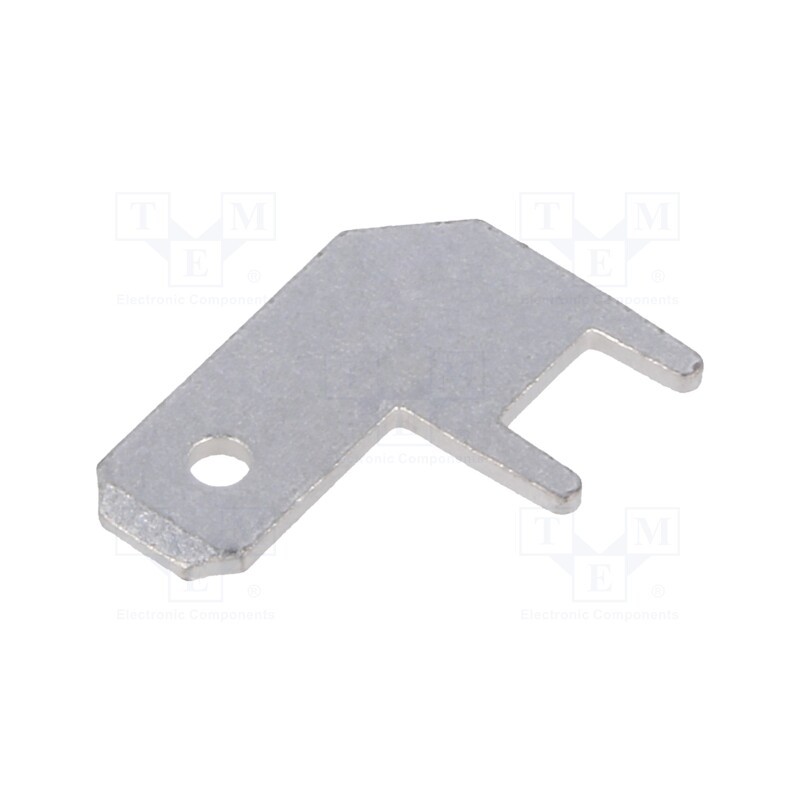 50 pcs : 61-1537-11/0031 - Terminal: flat, 4.8mm, 0.8mm, male, THT, Overall len: 13.5mm
