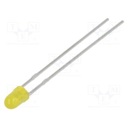 20 pcs : SSL-LX3044LYD - LED, 2.9mm, yellow, 30mcd, 60°, Front: convex, 2.1÷2.5V, -40÷85°C