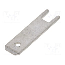 50 pcs : 61-1846-21/0030 - Terminal: flat, 6.3mm, 0.8mm, male, THT, Overall len: 24mm, straight