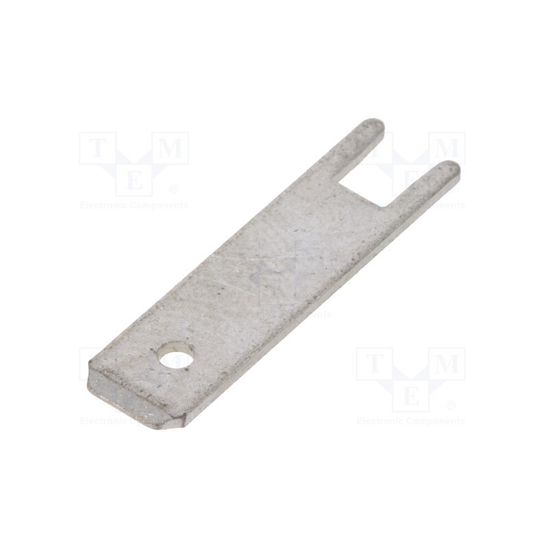 50 pcs : 61-1846-21/0030 - Terminal: flat, 6.3mm, 0.8mm, male, THT, Overall len: 24mm, straight