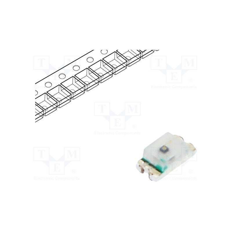 20 pcs : OSI50603C1E - IR transmitter, 940nm, transparent, 120°, SMD, Dim: 1.6x0.8x0.6mm