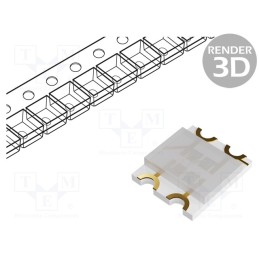 20 pcs : RF-W2S155TS-A37 - LED, SMD, 1206, green/blue/yellow, 3.2x2.7x0.7mm, 140°, 20mA