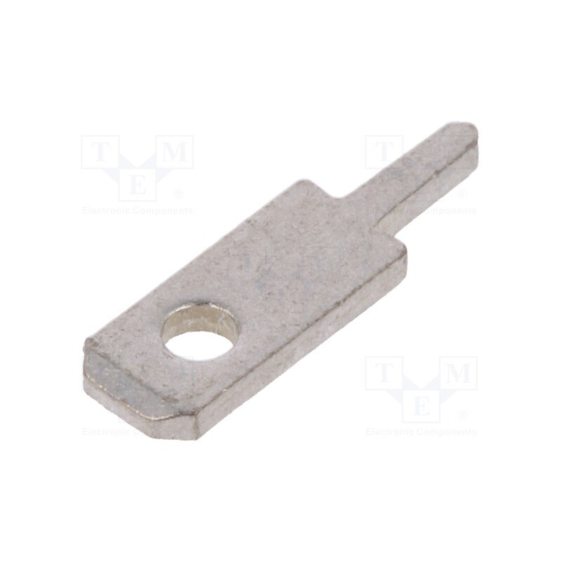 50 pcs : 61-2348-11/0030 - Terminal: flat, 2.8mm, 0.8mm, male, THT, tinned, Overall len: 9.7mm