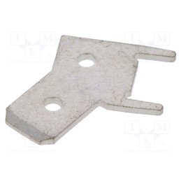 50 pcs : 61-2402-11/0031 - Terminal: flat, 6.3mm, 0.8mm, male, THT, angled 45°