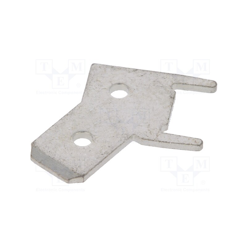 50 pcs : 61-2402-11/0031 - Terminal: flat, 6.3mm, 0.8mm, male, THT, angled 45°
