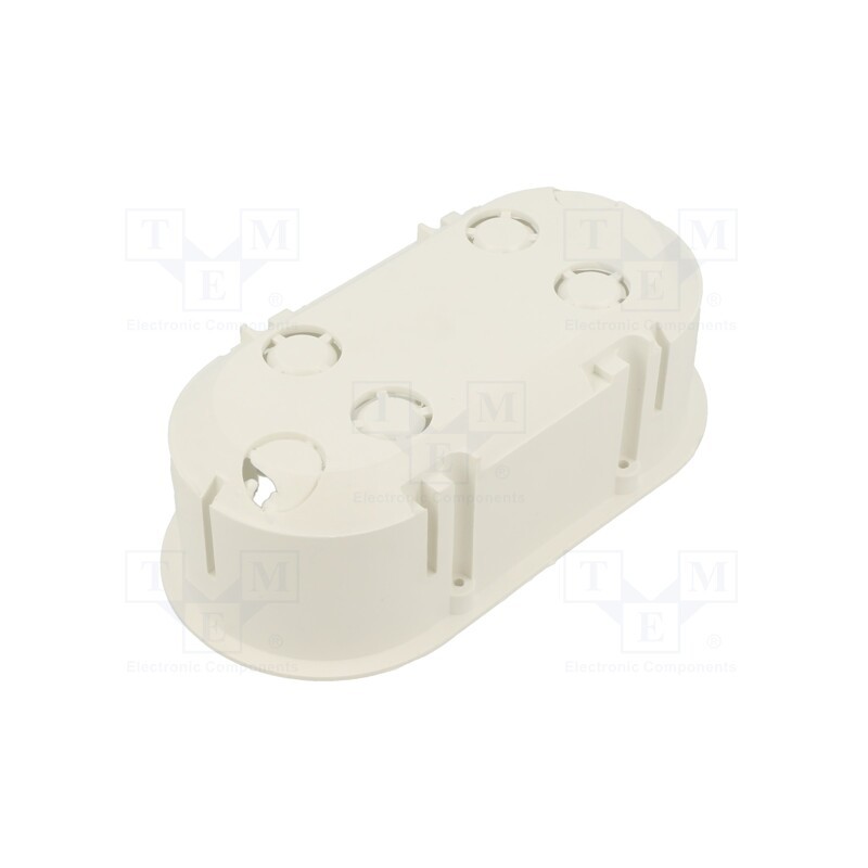 10 pcs : PK-62/45M WHITE - Enclosure: junction box, Ø: 62mm, Z: 45mm, plaster embedded, white