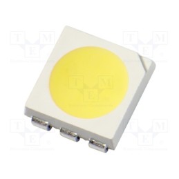 20 pcs : N0W59S04 - LED, SMD, 5050, white cold, 20lm, 3600÷9800mcd, 6500K, 120°, 60mA