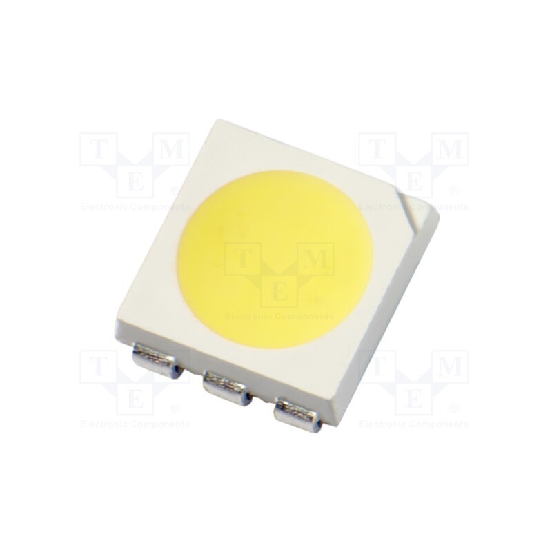 20 pcs : N0W59S04 - LED, SMD, 5050, white cold, 20lm, 3600÷9800mcd, 6500K, 120°, 60mA
