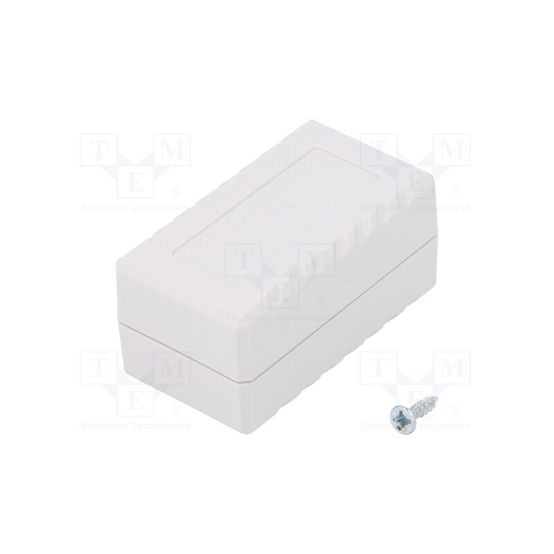 10 pcs : Z130J ABS - Enclosure: multipurpose, X: 31mm, Y: 56mm, Z: 27mm, ABS, light grey