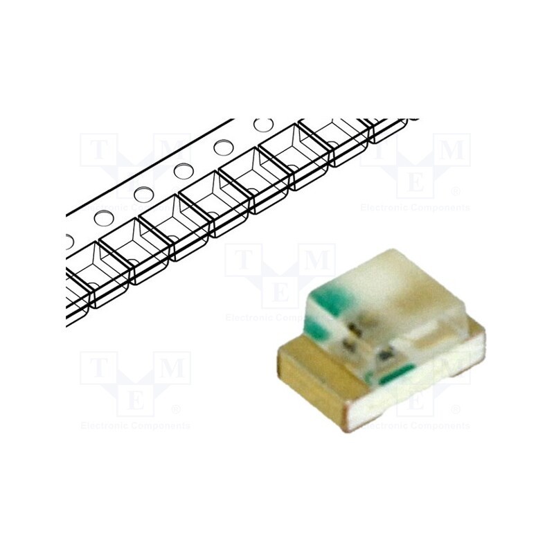 20 pcs : LTST-C170TBKT - LED, SMD, 0805, blue, 28÷180mcd, 2x1.25x1.1mm, 130°, 2.8÷3.8V, 20mA