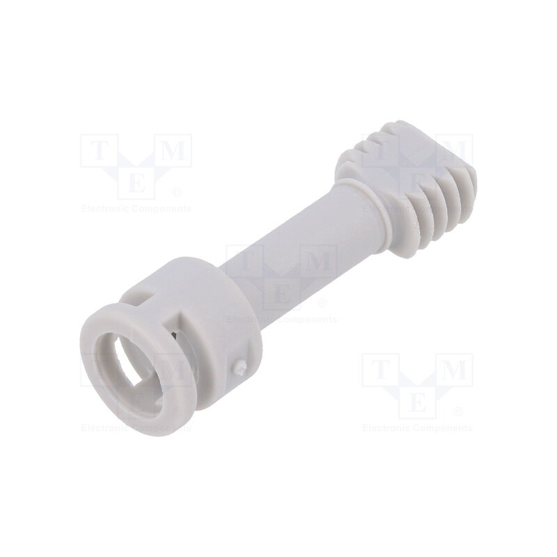 10 pcs : 19001001 - Screw, polyamide, for covers, light grey