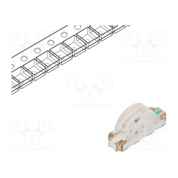 20 pcs : OSRG1204C1E - LED, SMD, 1204, red/yellow-green, 3.2x1x1.5mm, 120°, 20mA