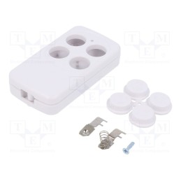 10 pcs : Z132B ABS - Enclosure: for remote controller, X: 35mm, Y: 65.5mm, Z: 13mm