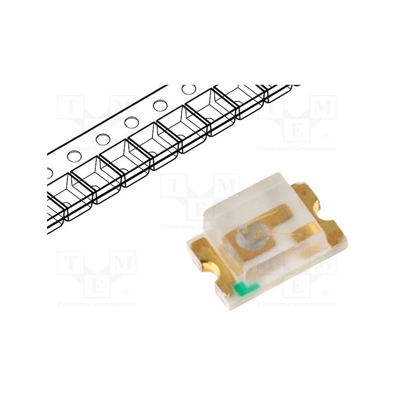 20 pcs : LL-S172BC-B4-1B - LED, SMD, 0805, blue, 12÷20mcd, 2x1.25x0.8mm, 140°, 2.8÷4V, 20mA