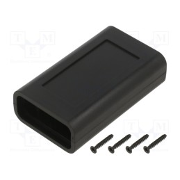 10 pcs : ZOBD ABS - Enclosure: multipurpose, X: 47.4mm, Y: 80mm, Z: 23.45mm, ABS, black