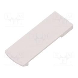 10 pcs : CL002W-S - Clip, white, Series: CLIPS, 39x14x3mm