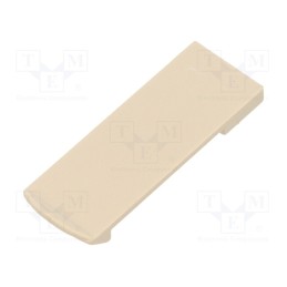 10 pcs : CL002M-S - Clip, ivory, Series: CLIPS, 39x14x3mm
