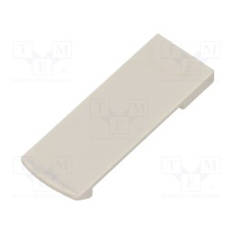10 pcs : CL002L-S - Clip, light grey, Series: CLIPS, 39x14x3mm