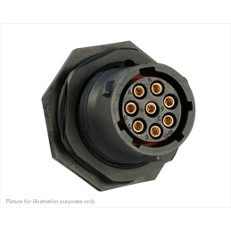 1 pcs - Souriau Circular Connector, 8 Contacts, Panel Mount, Plug, Female, IP68, IP69K, UTS Series