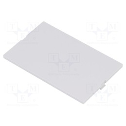 10 pcs : P05040201F.BL - Front panel, without frame,with holder, grey