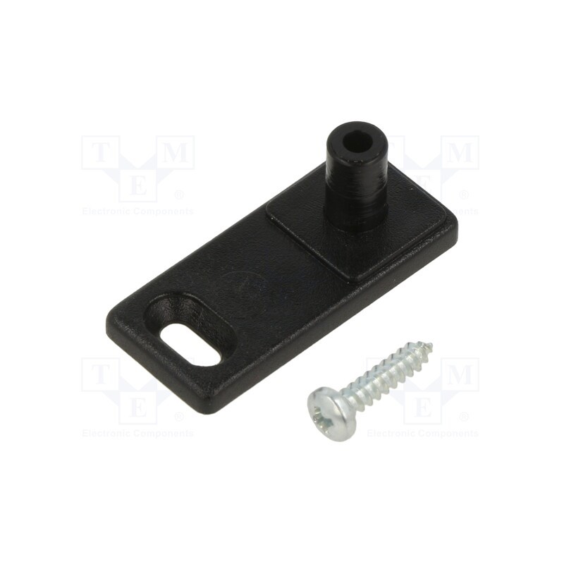 10 pcs : MT2.9 - Wall mounting element, for enclosures, black