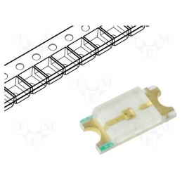 20 pcs : OF-SMD3216YG-RV - LED, SMD, 1206, green, 70÷100mcd, 3.2x1.6x0.68mm, 120°, 1.8÷2.4V