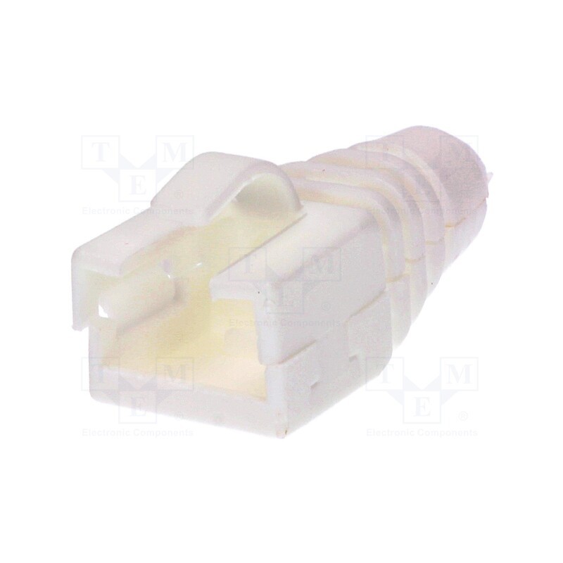 50 pcs : 6510-0102-08 - RJ45 plug boot, white
