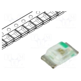 20 pcs : LL-S194PPGC-G5-1B - LED, SMD, 0603, green, 100÷200mcd, 1.6x0.8x0.4mm, 130°, 2.8÷3.8V