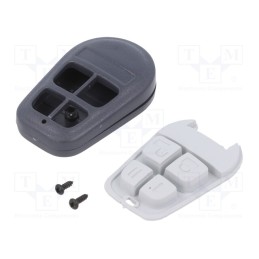 10 pcs : P-31DG/WH - Enclosure: for remote controller, IP20, X: 36mm, Y: 58mm, Z: 13mm