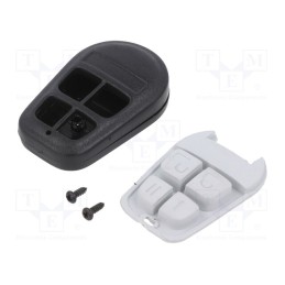 10 pcs : P-31BK/WH - Enclosure: for remote controller, IP20, X: 36mm, Y: 58mm, Z: 13mm
