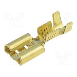 100 pcs : 670.08.00.9 - Terminal: flat, 6.3mm, 0.8mm, female, 1÷2.5mm2, crimped, for cable