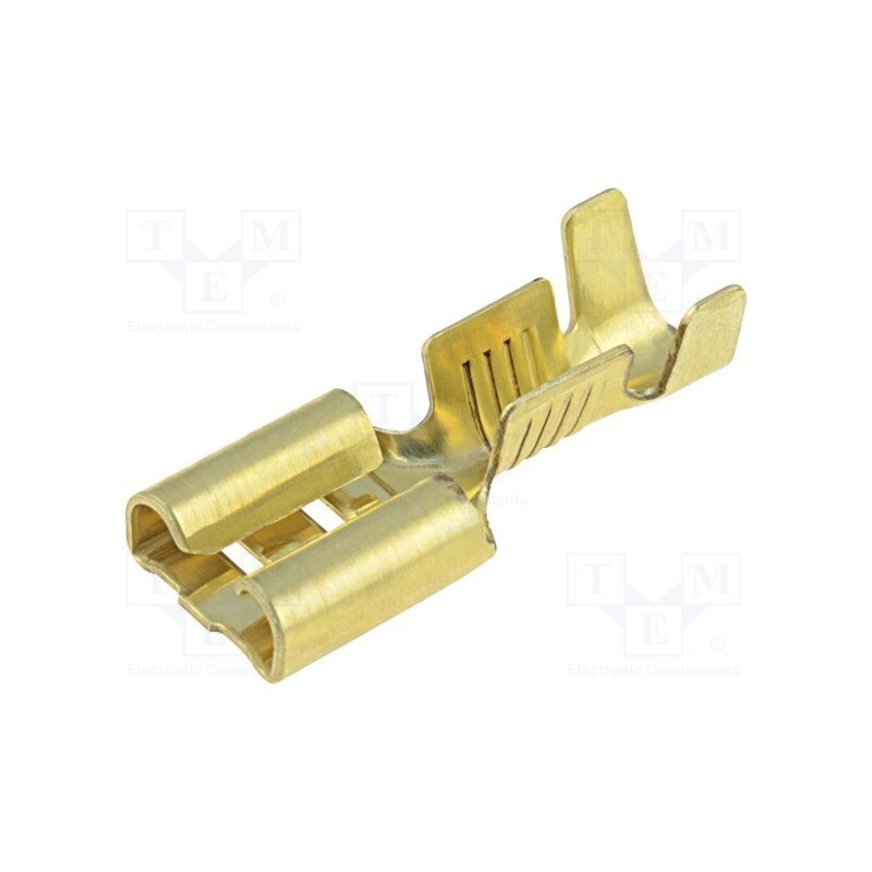 100 pcs : 670.08.00.9 - Terminal: flat, 6.3mm, 0.8mm, female, 1÷2.5mm2, crimped, for cable