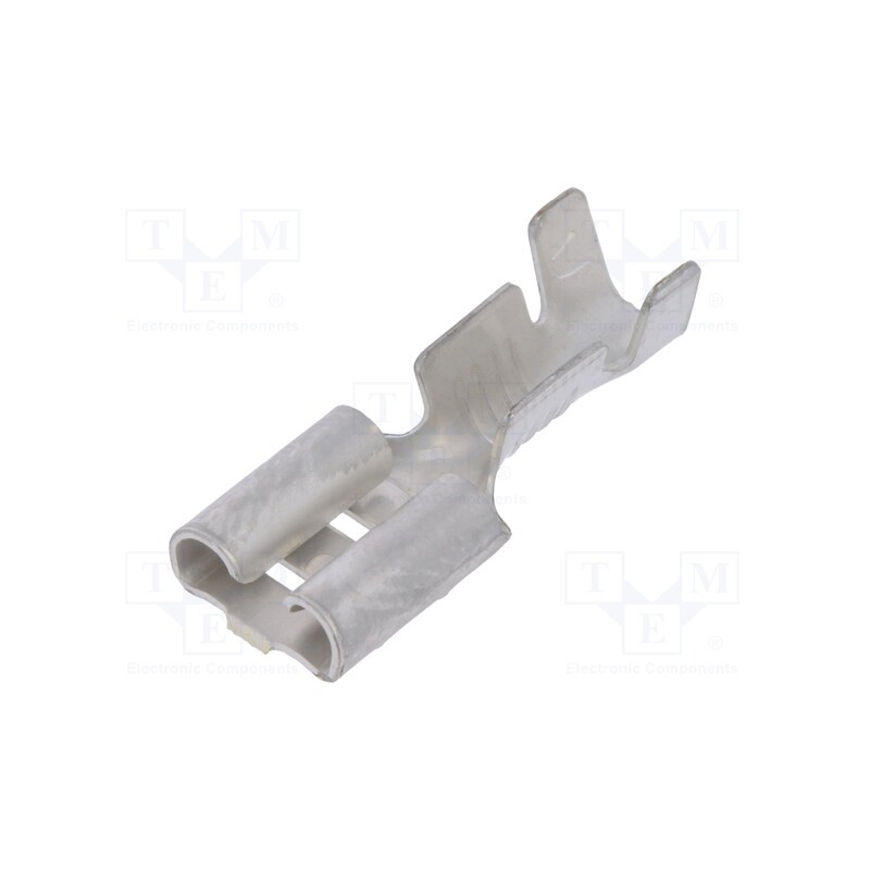 100 pcs : 670.08.01.3 - Terminal: flat, 6.3mm, 0.8mm, female, 1÷2.5mm2, crimped, for cable