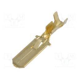 50 pcs : 671.00.9 - Terminal: flat, 6.3mm, 0.8mm, male, 0.75÷2mm2, crimped, for cable
