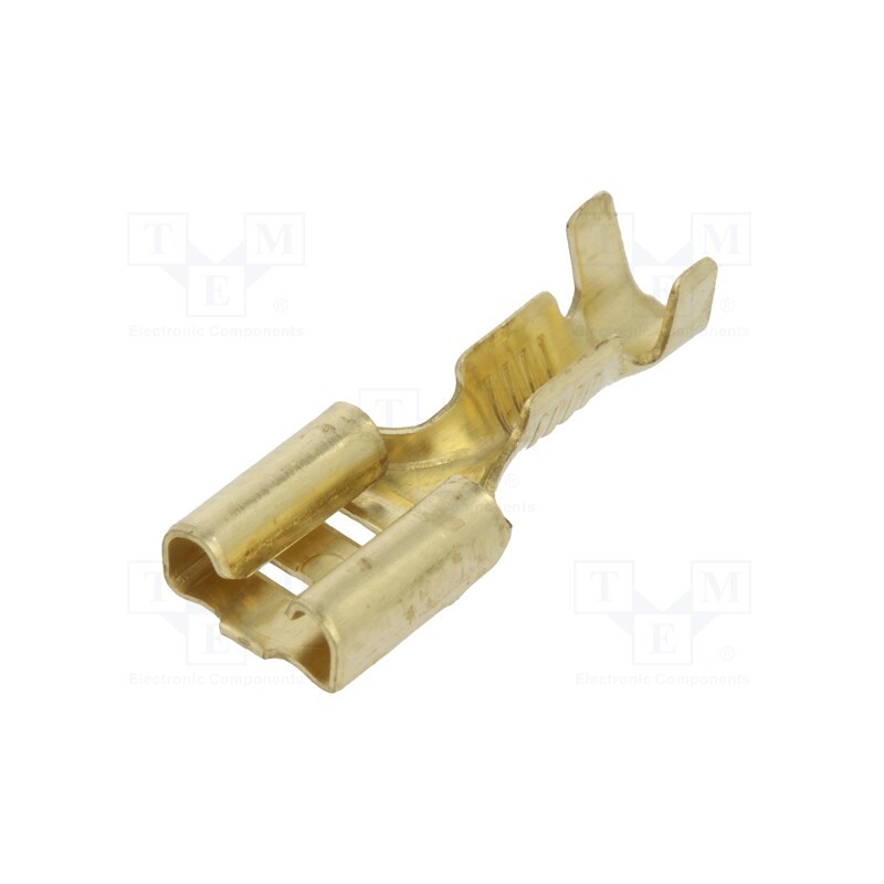 50 pcs : 672.08.00.9 - Terminal: flat, 6.3mm, 0.8mm, female, 0.5÷1.5mm2, crimped