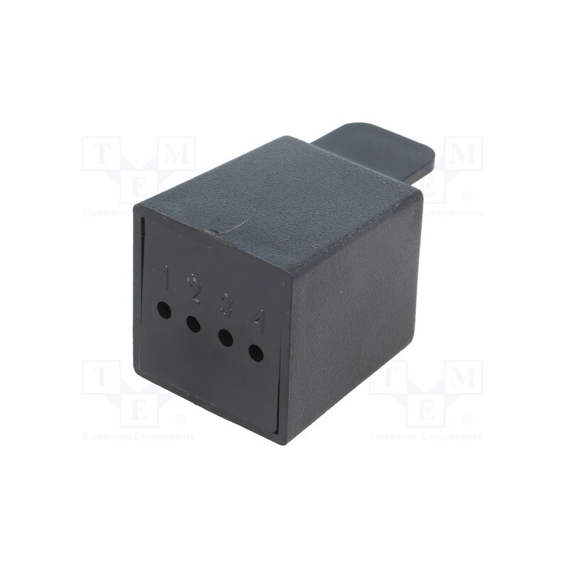 10 pcs : KM-16/BK - Enclosure: multipurpose, X: 31mm, Y: 36mm, Z: 31mm, with fixing lugs