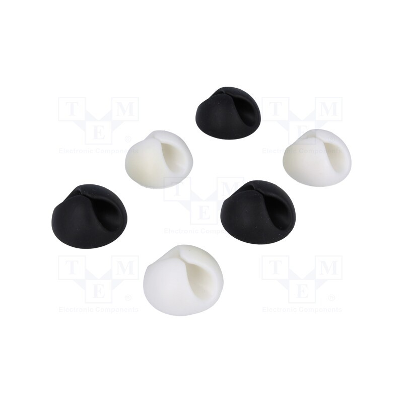 10 set : KAB0009 - Self-adhesive cable holder, 6pcs, for cables