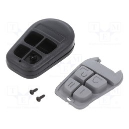 10 pcs : P-31BK/G - Enclosure: for remote controller, IP20, X: 36mm, Y: 58mm, Z: 13mm