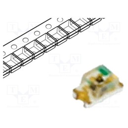 20 pcs : LL-S190UYC-Y2-2B - LED, SMD, 0603, yellow, 25÷45mcd, 1.6x0.8x0.8mm, 130°, 1.6÷2.4V
