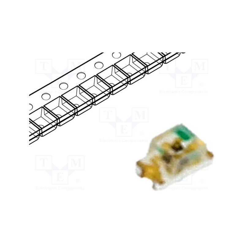 20 pcs : LL-S190UYC-Y2-2B - LED, SMD, 0603, yellow, 25÷45mcd, 1.6x0.8x0.8mm, 130°, 1.6÷2.4V