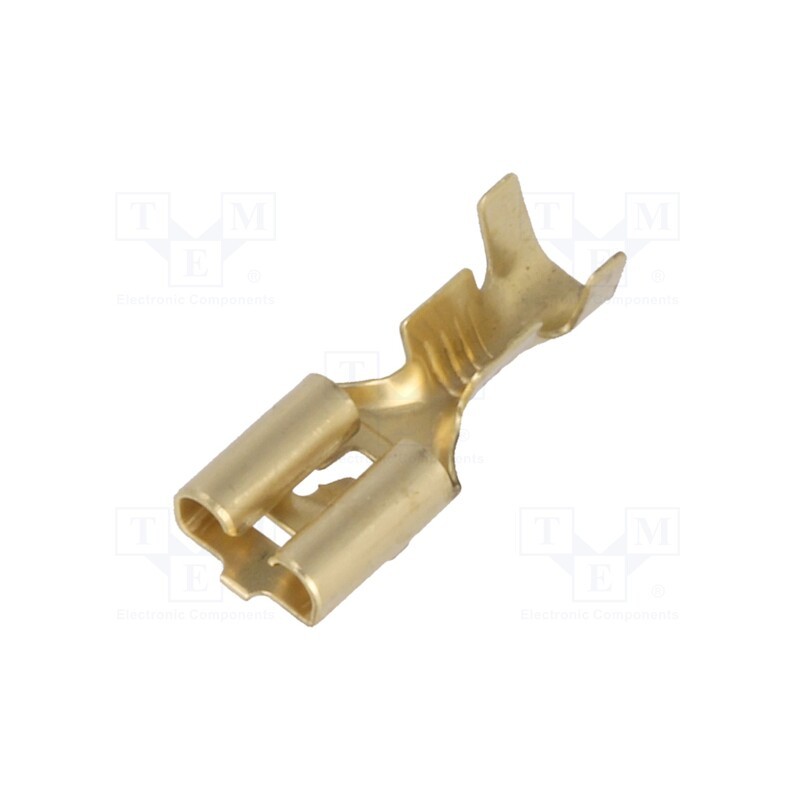 50 pcs : 674.08.00.9 - Terminal: flat, 6.3mm, 0.8mm, female, 1÷2.5mm2, crimped, for cable