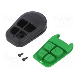 10 pcs : P-31BK/GR - Enclosure: for remote controller, IP20, X: 36mm, Y: 58mm, Z: 13mm