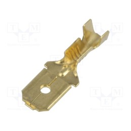 100 pcs : 679B.00.9 - Terminal: flat, 6.3mm, 0.8mm, male, 0.5÷1.5mm2, crimped, for cable