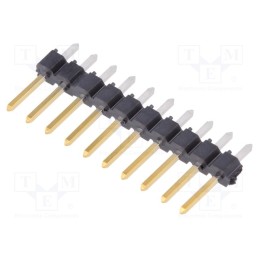 50 pcs : 68000-200HLF - Pin header, pin strips, BERGSTIK II, male, straight, 2.54mm, THT