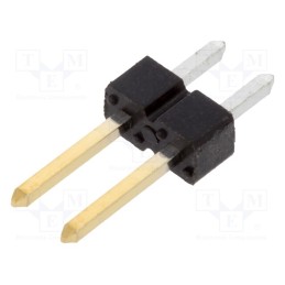 50 pcs : 68001-102HLF - Pin header, pin strips, BERGSTIK II, male, PIN: 2, straight, 2.54mm