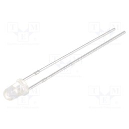 20 pcs : N0G33L43 - LED, 3mm, green, 16000÷30000mcd, 30°, 2.6÷3.2V, No.of term: 2, 60mW