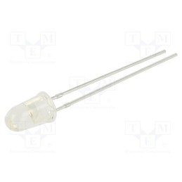 20 pcs : N0B47L85 - LED, 5mm, cyan, 15000÷32000mcd, 10°, Front: convex, 2.8÷3.5V, 60mW