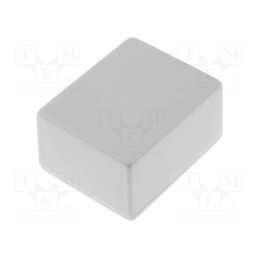 10 pcs : KM-04 GY - Enclosure: designed for potting, X: 20mm, Y: 25mm, Z: 14mm, ABS, grey