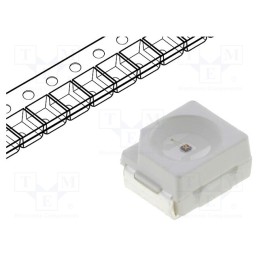 20 pcs : OF-SMD3528R - LED, SMD, 3528,PLCC2, red, 240÷350mcd, 3.5x2.8x1.4mm, 120°, 20mA