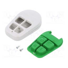 10 pcs : P-31G/GR - Enclosure: for remote controller, IP20, X: 36mm, Y: 58mm, Z: 13mm